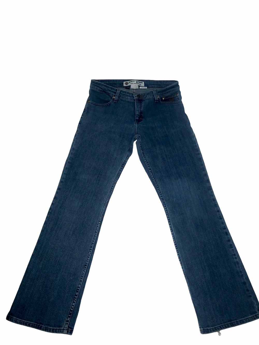 Harley-Davidson Women's Navy Flared Denim Jeans